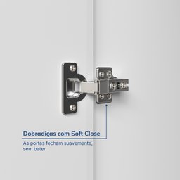 Guarda Roupa Solteiro 4 Portas 2 Gavetas Sarah CabeCasa MadeiraMadeira - 7