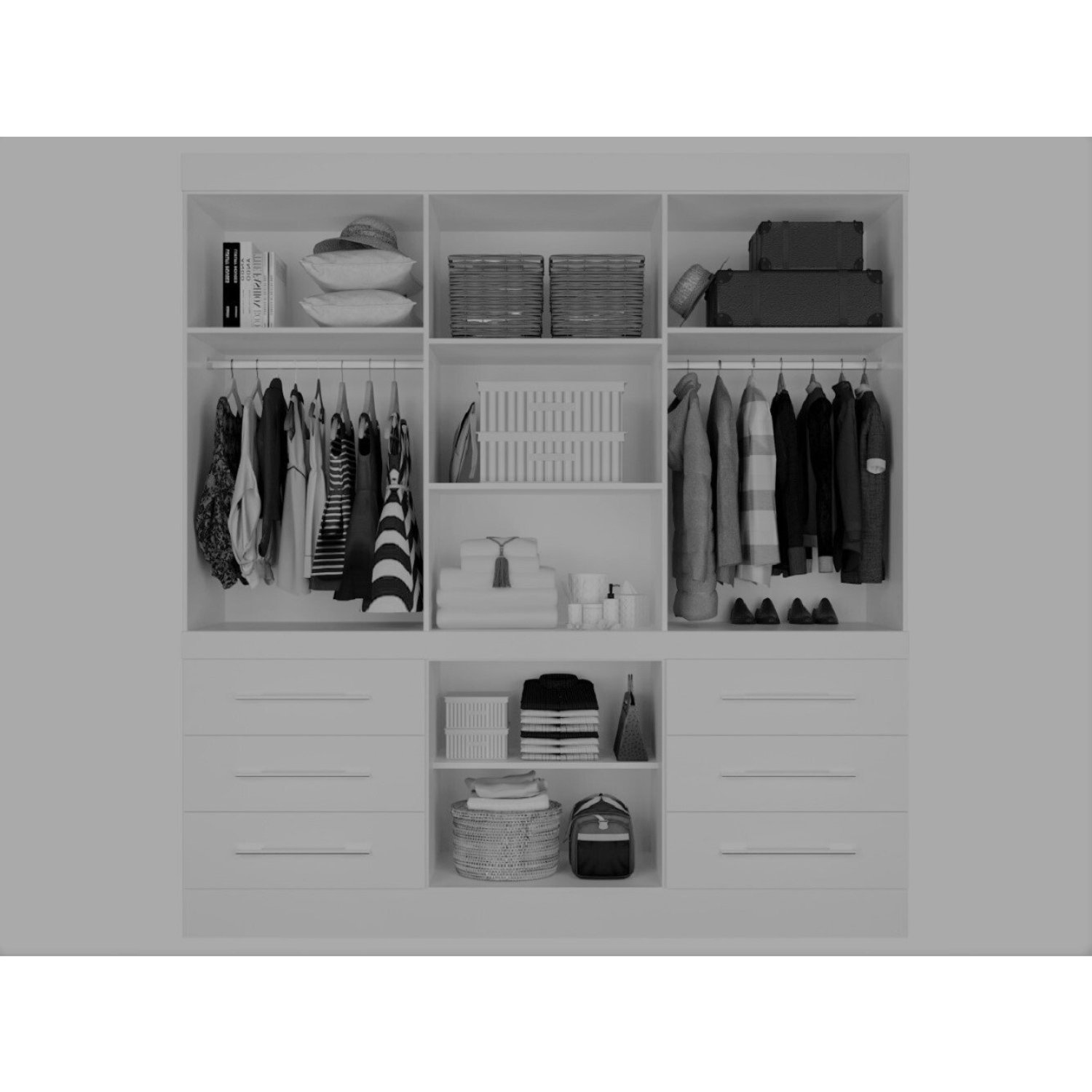 Guarda Roupa 8 Portas 6 Gavetas Mara - 2