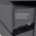 Ver imagem 5 de Guarda Roupa Solteiro 4 Portas 2 Gavetas Sarah CabeCasa MadeiraOriginals