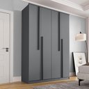 Ver imagem 1 de Guarda Roupa Solteiro 4 Portas 2 Gavetas Sarah CabeCasa MadeiraOriginals