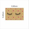 Tapetes Beleza Cílios Fofinhos 60x40cm para Porta Decorativo:bege - 2