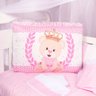 Kit Protetor Berço Americano Menina Rosa Ursa Realeza 9 Peças Americano / Nacional - 1