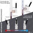Ver imagem 5 de Torneira Cozinha Gourmet Monocomando Extensível Preta Fosca Tubrax