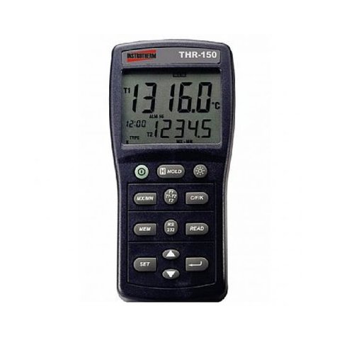Termômetro Digital 2 Canais Tipo K J E T R S N Datalogger Portátil Rs-232