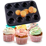Forma Cupcake Antiaderente 12 Cavidades Para Assar Bolo Torta Empada Resistente Profissional - 1