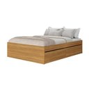 Ver imagem 2 de Cama Queen 4 Gavetas MDF Aurora Yescasa Marrom/Carvalho Hanover