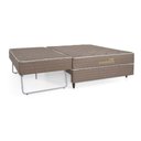 Ver imagem 2 de Box Herval Hotel 168x188x59 Cm, Auxiliar Com Molas Bonnel:Marrom