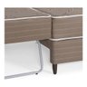 Box Herval Hotel 168x188x59 Cm, Auxiliar Com Molas Bonnel:Marrom - 4
