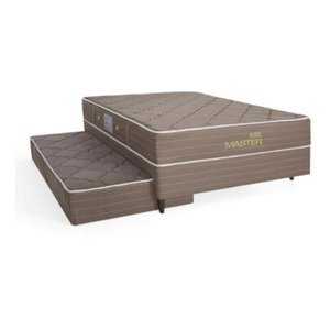 Box Herval Hotel 168x188x59 Cm, Auxiliar Com Molas Bonnel:Marrom