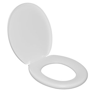 Assento Sanitário Oval Almofadado com Tampo Fosco Astra Branco