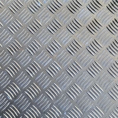 Chapa Xadrez de Alumínio Esp. 1,5mm - 2,50 X 1,00m ( Peça) Terac Chapa Xadrez Antiderrapante