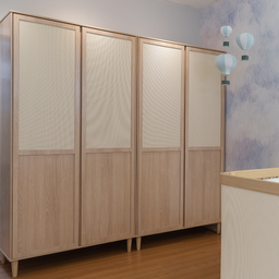 Guarda Roupa Infantil de Mdf 2 Portas com Telinha na Cor Natural Quater Linha Paglia - 5