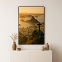Ver imagem 4 de Quadro Canvas por do Sol Rio de Janeiro 40x30cm Mold Preta