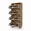 Ver imagem 4 de Sapateira Armário Multiuso Londres com Espelho Ferrara Madeirado