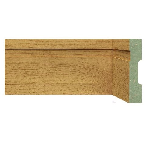 Rodapé MDF Frisado 10CMX2,40m 1002 Moldufama Kit 96m