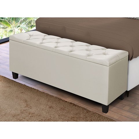 Recamier Baú Sapateira Grecia 1.30cm Areia