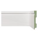 Ver imagem 1 de Kit Rodapé de MDF 30 Barras Frisadas de 12CMX2,40m Rende 72 Metros Branco/Frisado Moldufama