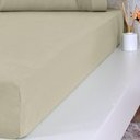 Ver imagem 3 de Lençol Queen Bella Cama Malha 100% Algodão 158x198x35 Avelã
