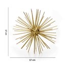 Ver imagem 4 de Enfeite Decorativo Ouriço em Metal Dourado 17cm - Indo Decorar