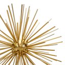 Ver imagem 3 de Enfeite Decorativo Ouriço em Metal Dourado 17cm - Indo Decorar