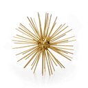 Ver imagem 1 de Enfeite Decorativo Ouriço em Metal Dourado 17cm - Indo Decorar