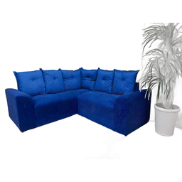Sofá Canto Belo:azul - 1