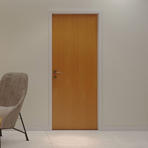 Folha de Porta de Madeira 210x70cm Espessura 3,5cm Mso Eucaplac Eucatex