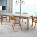 Ver imagem 3 de Mesa de Jantar Sofia Tampo Vidro 1.60x0,90