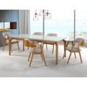 Ver imagem 1 de Mesa de Jantar Sofia Tampo Vidro 1.60x0,90