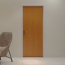 Folha de Porta de Madeira 210x80cm Espessura 3,5cm Mso Eucaplac Eucatex - 1