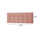 Ver mais imagens de Cabeceira Painel Estofada Grecia Suede Rosa Casal 1,40m para Cama Box