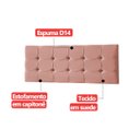 Ver imagem 6 de Cabeceira Painel Estofada Grecia Suede Rosa Casal 1,40m para Cama Box