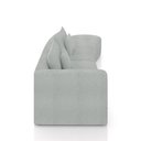 Ver imagem 6 de Sofá Curvo Decorativo Kimiko 317cm 3 Lugares Sala de Estar com Chaise Bouclê Cinza G52 - Gran Belo