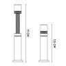 Apoio Inteligente: Suporte Ajustável de 7,5cm a 11cm para Placas de Vídeo- Pc Gamer- Branco - 3