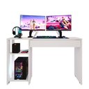 Ver imagem 6 de Kit 6 Mesas para Escritório Smart com Gaveta e Nicho Superior Opcional para Home Office e Estação