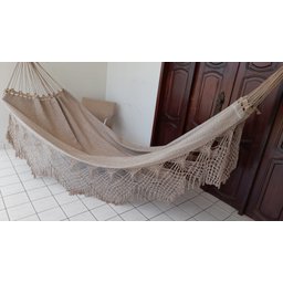 Rede de Dormir Casal Ostra Bege Mesclada - 1