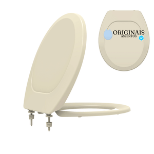 Assento Sanitário Oval Creme Premium