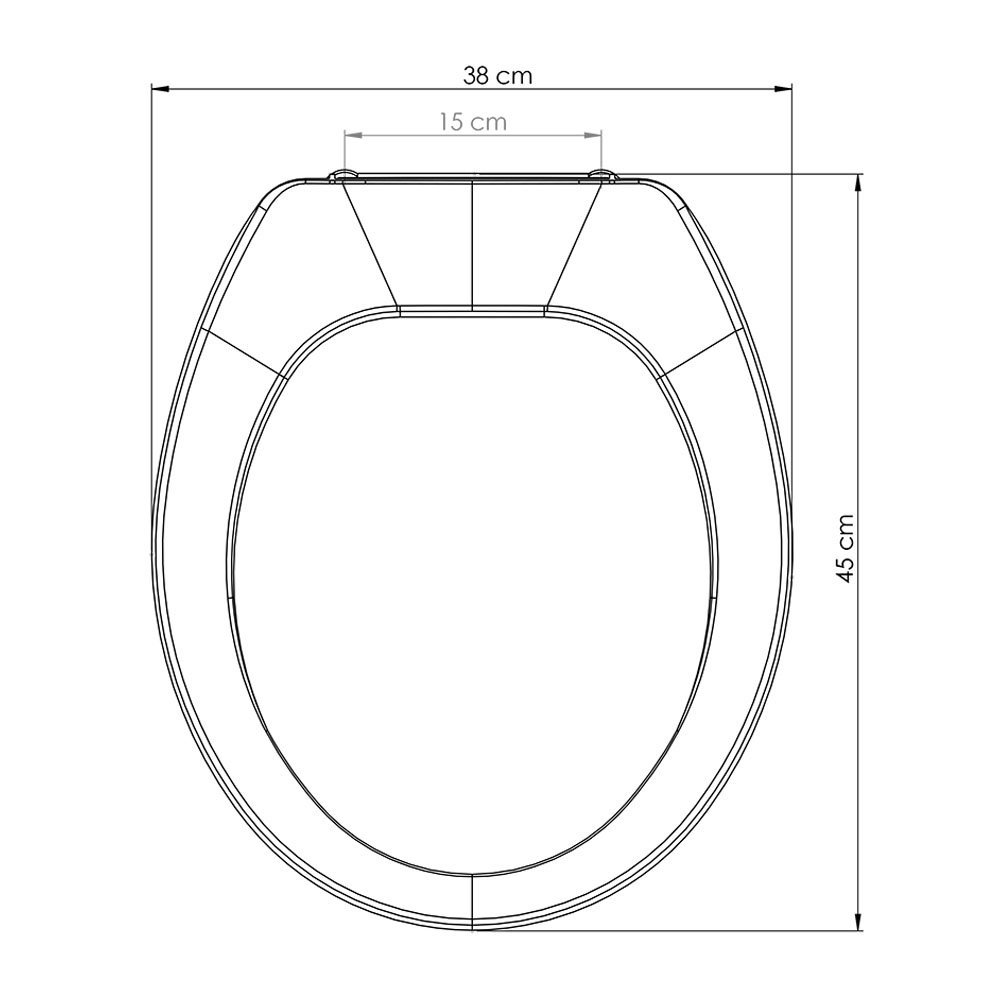 Assento Sanitário Oval Creme Premium - 6