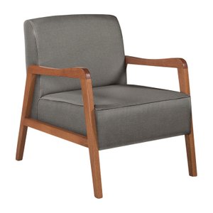 Poltrona Kayla em Linho Agarb Decor:linho Cinza