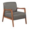 Poltrona Kayla em Linho Agarb Decor:linho Cinza - 1