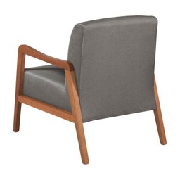 Poltrona Kayla em Linho Agarb Decor:linho Cinza - 4