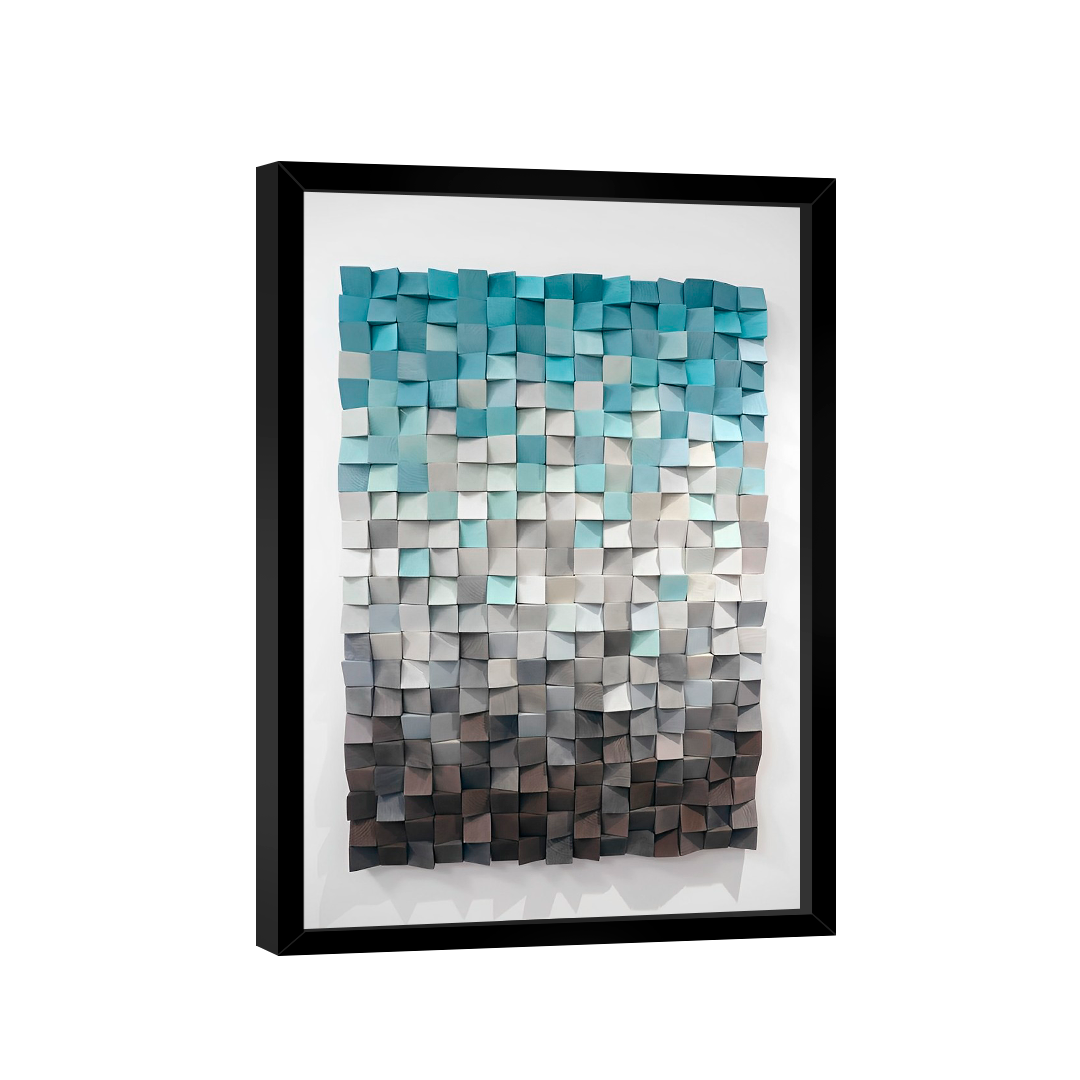 Quadro Azul 3D Effect -- BR ARTES