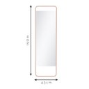Ver imagem 4 de Espelho Decorativo de Chão Reto Fit Moka / Nude 150x43cm Retangular
