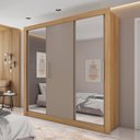 Ver imagem 1 de Guarda Roupa Casal com Espelhos 3 Portas 4 Gavetas Quito Espresso Móveis