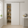 Porta de Correr Branco Prime 210x100 com Kit Aluminio - 1