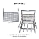 Ver imagem 5 de Kit Churrasqueira Gourmet a Carvão 90cm Preta com Suporte L