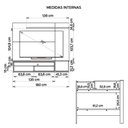 Ver imagem 7 de Conjunto Sala de Estar Painel e Aparador Prisma Caemmun
