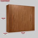 Ver imagem 2 de Guarda Roupa Casal 6 Portas com Ripado e 6 Gavetas Equador - Nogueira Touch Nogueira Touch