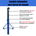 Ver mais imagens de Cavalete Automotivo Preguiça para Carros 2,5 Toneladas Suporte Veicular 4 Regulagens Azul