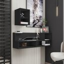 Ver imagem 2 de Escrivaninha Mesa Escritório Suspensa 135cm TOK Glamour